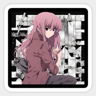 Yuno FUTURE DIARY OBSESSED GIRLFRIEND Sticker